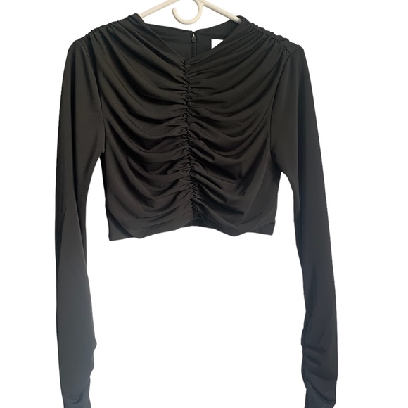L’ACADEMIE Black Mae Crop Top size medium - Picture 4 of 11